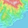 Mapa topográfico Celle Ligure, relevo, altitude