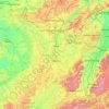 Mapa topográfico Grand Est, relevo, altitude