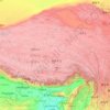 Mapa topográfico Tibete, altitude, relevo