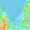 Mapa topográfico Saint-Florent, mapa de relevo, mapa de altitude