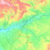 Mapa topográfico Córdova, mapa de relevo, mapa de altitude