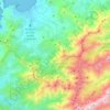 Mapa topográfico Calenzana, mapa de relevo, mapa de altitude