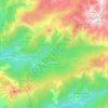 Mapa topográfico Guagno, mapa de relevo, mapa de altitude