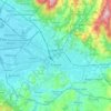 Mapa topográfico Florença, relevo, altitude