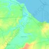 Mapa topográfico Aracati, relevo, altitude