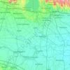 Mapa topográfico Mantova, altitude, relevo