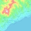 Mapa topográfico Estepona, mapa de relevo, mapa de altitude