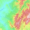 Mapa topográfico Cazorla, mapa de relevo, mapa de altitude