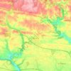 Mapa topográfico Bannalec, relevo, altitude
