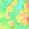 Mapa topográfico La Neuville-au-Pont, relevo, altitude