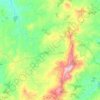Mapa topográfico Rodeiro, mapa de relevo, mapa de altitude