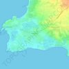 Mapa topográfico Penmarc'h, relevo, altitude