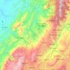 Mapa topográfico Vélez, altitude, relevo