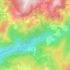 Mapa topográfico Mela, mapa de relevo, mapa de altitude