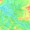 Mapa topográfico Reims, relevo, altitude