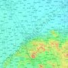 Mapa topográfico 济南市, altitude, relevo