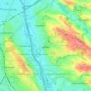 Mapa topográfico Balma, relevo, altitude