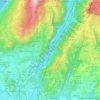 Mapa topográfico Dolcè, relevo, altitude