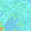 Mapa topográfico Wuxi, altitude, relevo