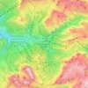 Mapa topográfico Sëlva - Wolkenstein - Selva di Val Gardena, relevo, altitude