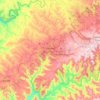 Mapa topográfico Xanxerê, altitude, relevo