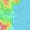 Mapa topográfico Menaggio, mapa de relevo, mapa de altitude