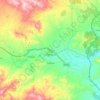 Mapa topográfico Zurgena, mapa de relevo, mapa de altitude