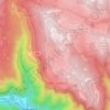Mapa topográfico Lusérn - Luserna, altitude, relevo