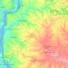 Mapa topográfico Soriano, altitude, relevo
