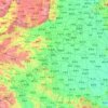 Mapa topográfico Honã, altitude, relevo