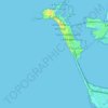 Mapa topográfico Cádis, mapa de relevo, mapa de altitude