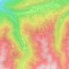 Mapa topográfico Aprica, relevo, altitude