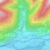 Mapa topográfico Sondrio, mapa de relevo, mapa de altitude