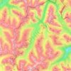 Mapa topográfico Livigno, relevo, altitude