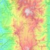 Mapa topográfico Urrao, altitude, relevo