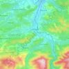 Mapa topográfico Limoux, relevo, altitude