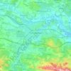 Mapa topográfico Carcassonne, relevo, altitude