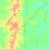 Mapa topográfico Guaraí, altitude, relevo