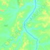 Mapa topográfico Pau d'Arco, altitude, relevo