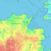 Mapa topográfico Dinard, relevo, altitude