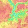 Mapa topográfico Nant, relevo, altitude
