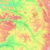 Mapa topográfico Marne, relevo, altitude