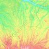 Mapa topográfico Gers, relevo, altitude