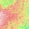Mapa topográfico Guizhou, altitude, relevo