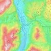 Mapa topográfico Trento, relevo, altitude
