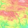 Mapa topográfico Rosporden, relevo, altitude