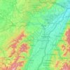 Mapa topográfico Bas-Rhin, relevo, altitude