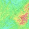Mapa topográfico Vosges, relevo, altitude