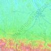 Mapa topográfico Haute-Garonne, relevo, altitude