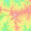 Mapa topográfico Laranjeiras do Sul, altitude, relevo